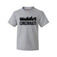 thumbnail image 1 of Inktastic Cincinnati Skyline Grunge Youth T-Shirt, 1 of 5