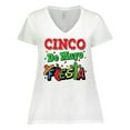 thumbnail image 1 of Inktastic Cinco De Mayo Fiesta Party Women's Plus Size V-Neck T-Shirt, 1 of 5