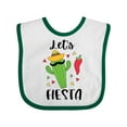 thumbnail image 1 of Inktastic Cinco De Mayo Let's Fiesta Cute Cactus with Sombrero Boys or Girls Baby Bib, 1 of 4