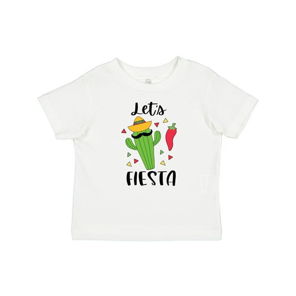 Inktastic Cinco De Mayo Let's Fiesta Cute Cactus with Sombrero Boys or Girls Baby T-Shirt