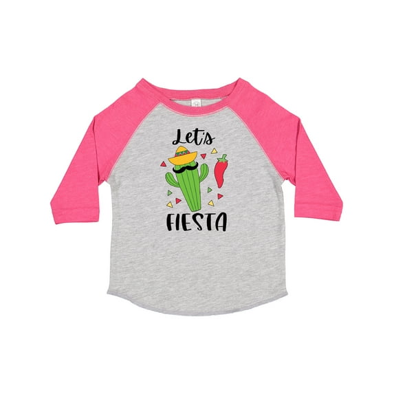 Inktastic Cinco De Mayo Let's Fiesta Cute Cactus with Sombrero Boys or Girls Toddler T-Shirt
