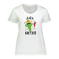 thumbnail image 1 of Inktastic Cinco De Mayo Let's Fiesta Cute Cactus with Sombrero Women's Plus Size T-Shirt, 1 of 5