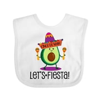 Inktastic Cinco De Mayo Lets Fiesta Avocado Boys or Girls Baby Bib