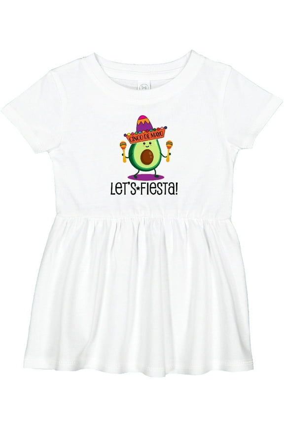 Cinco De Mayo Lets Fiesta Avocado Girls Baby Dress