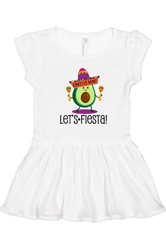 Cinco De Mayo Lets Fiesta Avocado Girls Toddler Dress