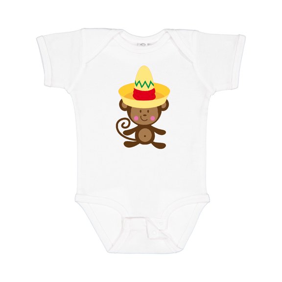 Inktastic Cinco De Mayo Monkey Boys or Girls Baby Bodysuit