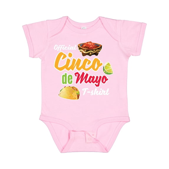 Inktastic Cinco De Mayo Official Tshirt Funny Pun with Taco Salso and Lime Boys or Girls Baby Bodysuit