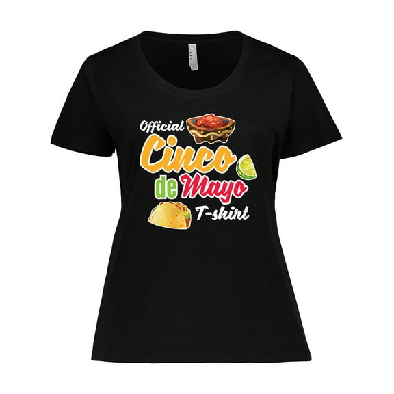 Inktastic Cinco De Mayo Official Tshirt Funny Pun with Taco Salso and Lime Women's Plus Size T-Shirt