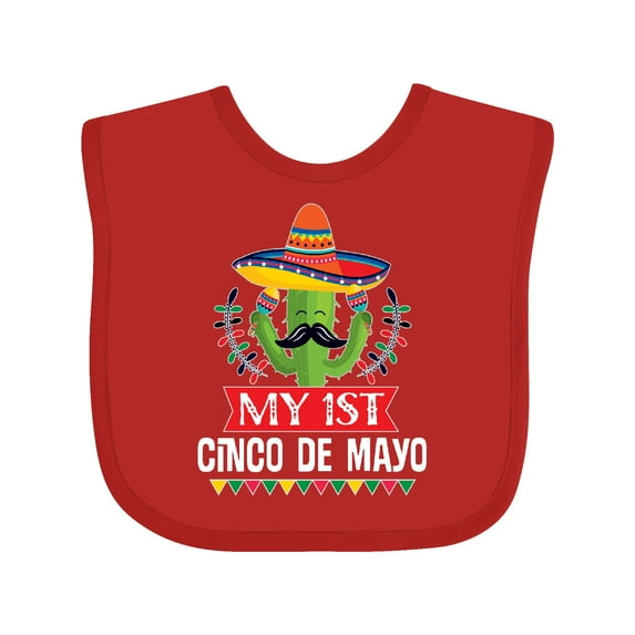 Inktastic Cinco De Mayo Party Babys 1st Boys or Girls Baby Bib