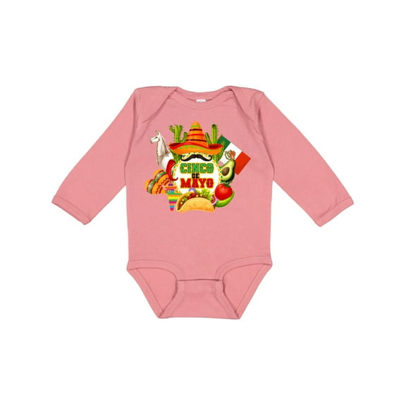 Inktastic Cinco De Mayo Party Boys or Girls Long Sleeve Baby Bodysuit