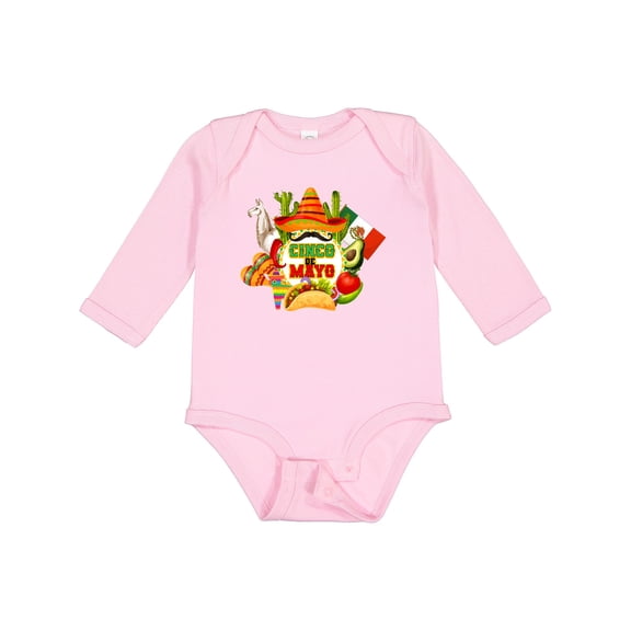 Inktastic Cinco De Mayo Party Boys or Girls Long Sleeve Baby Bodysuit
