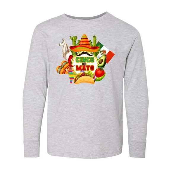 Inktastic Cinco De Mayo Party Long Sleeve Youth T-Shirt