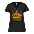 thumbnail image 1 of Inktastic Cinco De Mayo Party Women's Plus Size V-Neck T-Shirt, 1 of 5