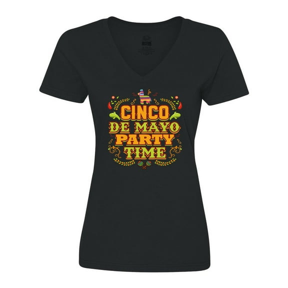 Inktastic Cinco De Mayo Party Women's V-Neck T-Shirt