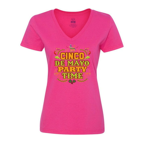 Inktastic Cinco De Mayo Party Women's V-Neck T-Shirt