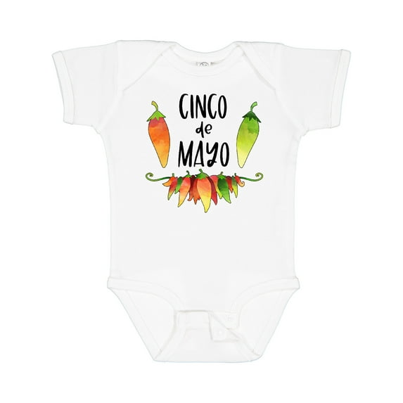 Inktastic Cinco De Mayo Peppers Boys or Girls Baby Bodysuit