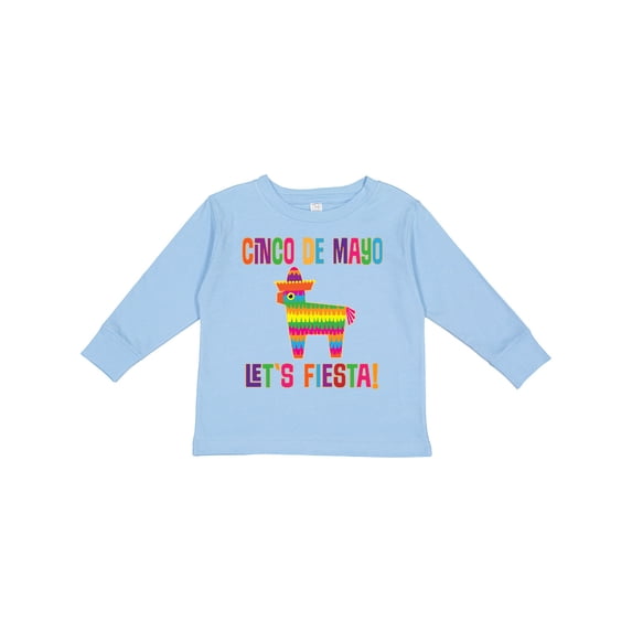 Inktastic Cinco De Mayo Pinata Lets Fiesta Girls Long Sleeve Toddler T-Shirt