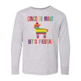 thumbnail image 1 of Inktastic Cinco De Mayo Pinata Lets Fiesta Long Sleeve Youth T-Shirt, 1 of 5