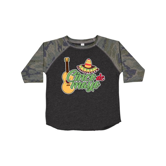 Inktastic Cinco De Mayo with Guitar and Sombrero Boys or Girls Toddler T-Shirt