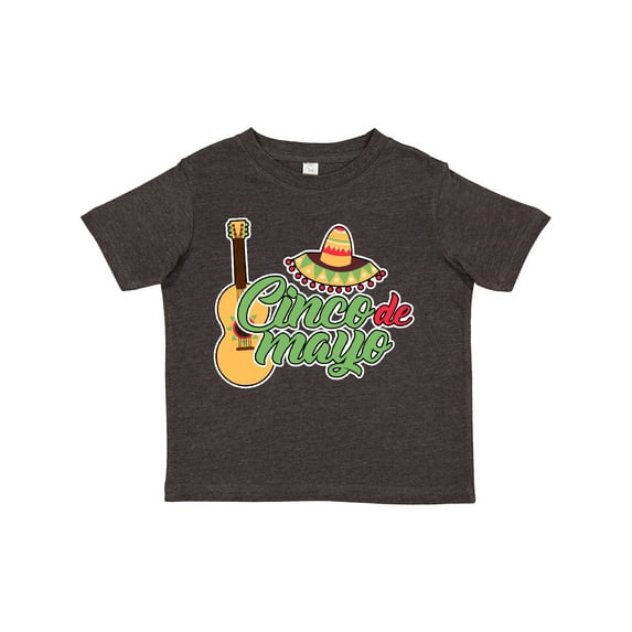 Inktastic Cinco De Mayo with Guitar and Sombrero Boys or Girls Toddler T-Shirt