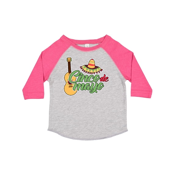 Inktastic Cinco De Mayo with Guitar and Sombrero Boys or Girls Toddler T-Shirt