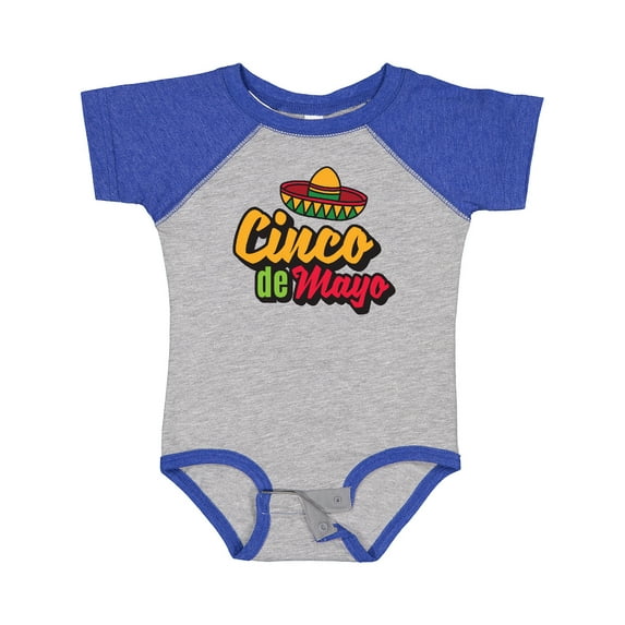 Inktastic Cinco De Mayo with Sombrero Boys or Girls Baby Bodysuit