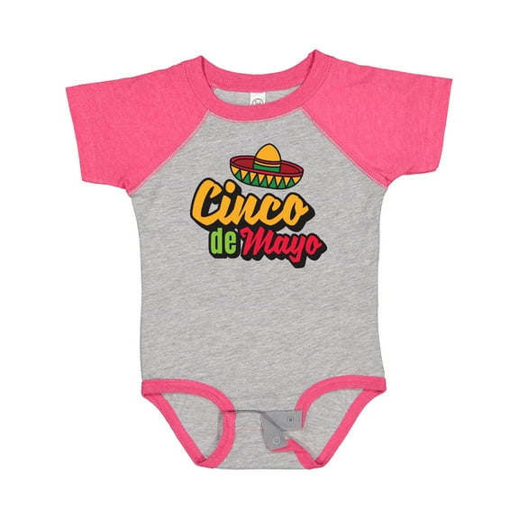 Inktastic Cinco De Mayo with Sombrero Boys or Girls Baby Bodysuit