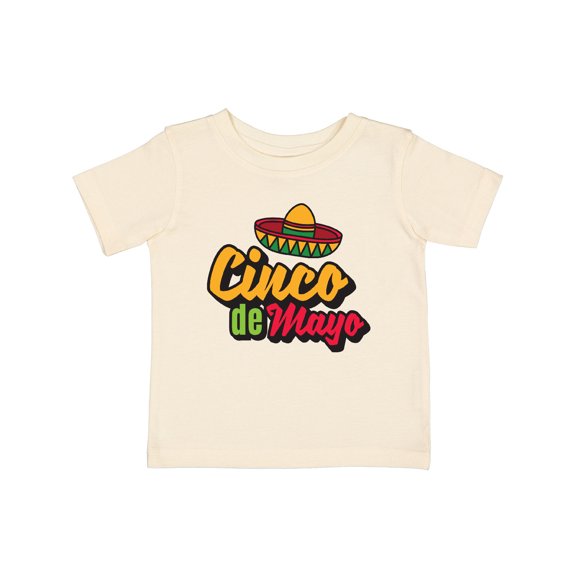 Inktastic Cinco De Mayo with Sombrero Boys or Girls Baby T-Shirt