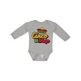 thumbnail image 1 of Inktastic Cinco De Mayo with Sombrero Boys or Girls Long Sleeve Baby Bodysuit, 1 of 5