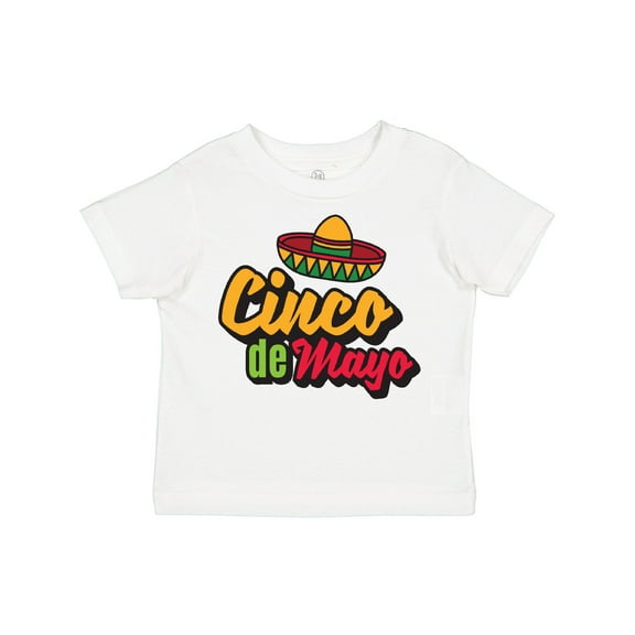 Inktastic Cinco De Mayo with Sombrero Boys or Girls Toddler T-Shirt