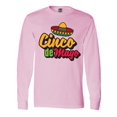 thumbnail image 1 of Inktastic Cinco De Mayo with Sombrero Long Sleeve T-Shirt, 1 of 5