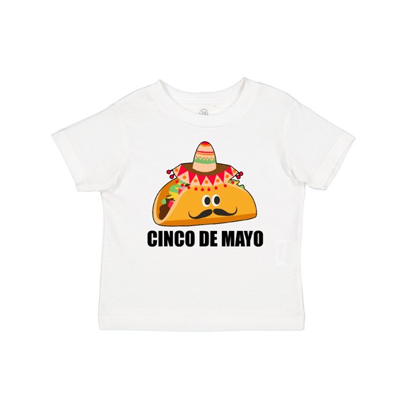 Inktastic Cinco De Mayo with Taco with Eyes Mustache and Sombrero Boys or Girls Baby T-Shirt