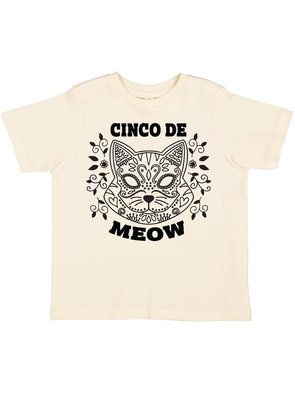 Inktastic Cinco De Meow with Cat Sugar Skull and Flowers Boys or Girls  Toddler T-Shirt - Walmart.com