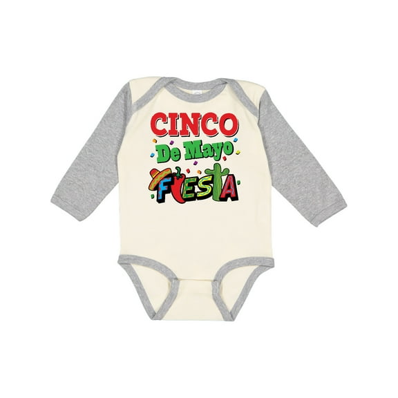 Inktastic Cinco de Mayo Fiesta Party Boys or Girls Long Sleeve Baby Bodysuit