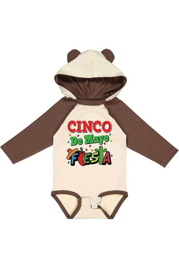 Cinco de Mayo Fiesta Party Boys or Girls Long Sleeve Baby Bodysuit