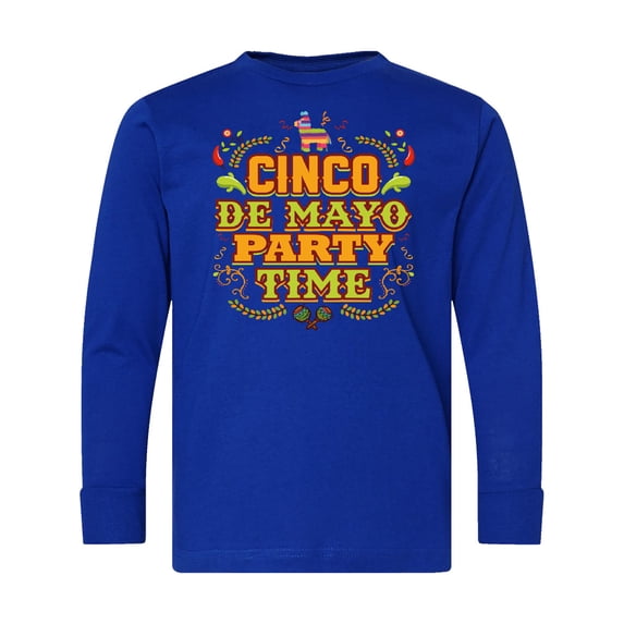 Inktastic Cinco De Mayo Party Long Sleeve Youth T-Shirt