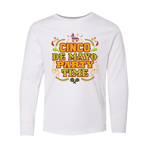 Inktastic Cinco de Mayo Party Long Sleeve Youth T-Shirt