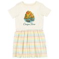 thumbnail image 1 of Inktastic Cinque Terre Coastal Illustration Girls Toddler Dress, 1 of 5
