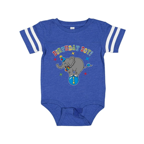 Inktastic Circus Elephant 1st Birthday Boy Boys Baby Bodysuit