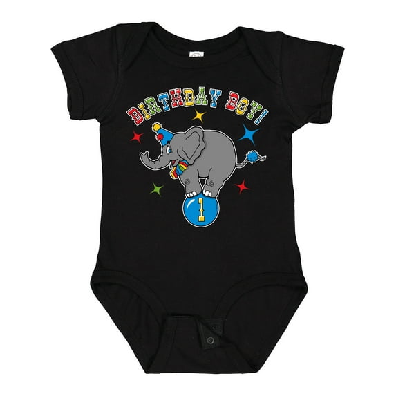 Inktastic Circus Elephant 1st Birthday Boy Boys Baby Bodysuit