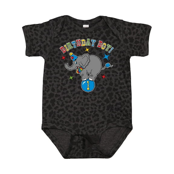 Inktastic Circus Elephant 1st Birthday Boy Boys Baby Bodysuit