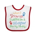 thumbnail image 1 of Inktastic Civil Engineer Like Daddy Boys or Girls Baby Bib, 1 of 4