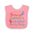 thumbnail image 1 of Inktastic Civil Engineer Like Daddy Boys or Girls Baby Bib, 1 of 4