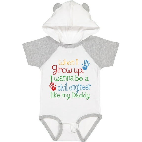 Inktastic Civil Engineer Like Daddy Boys or Girls Baby Bodysuit