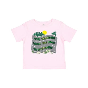 Inktastic Civil Engineers Road To Happiness Boys or Girls Toddler T-Shirt