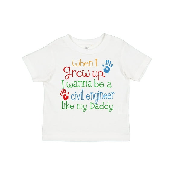 Inktastic Civil engineer like Daddy Boys or Girls Toddler T-Shirt