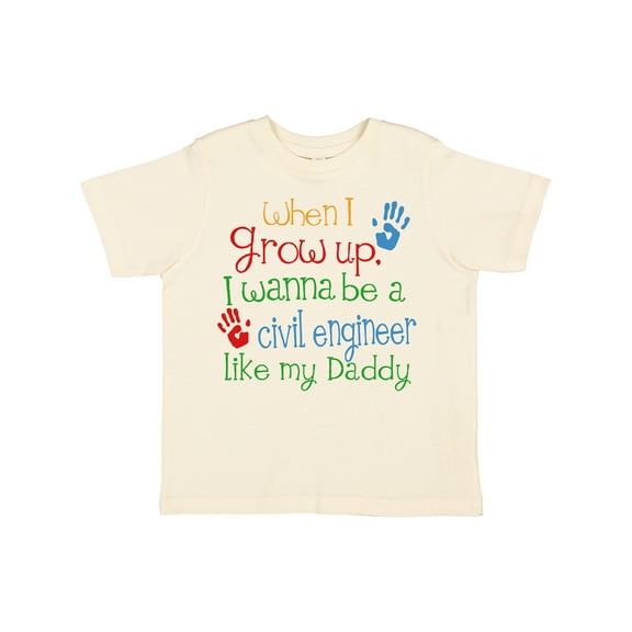 Inktastic Civil engineer like Daddy Boys or Girls Toddler T-Shirt