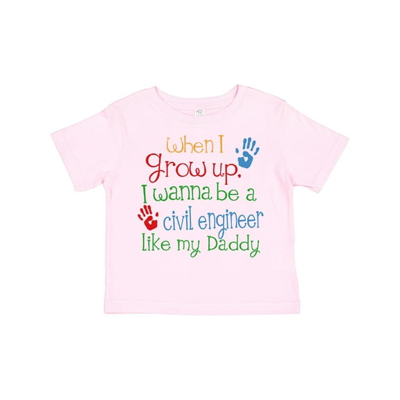 Inktastic Civil engineer like Daddy Boys or Girls Toddler T-Shirt