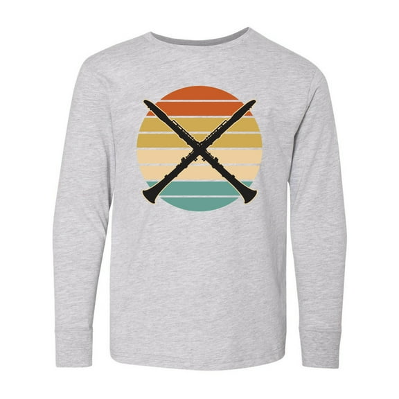 Inktastic Clarinet Music Retro Marching Band Long Sleeve Youth T-Shirt