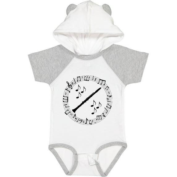 Inktastic Clarinet Music Silhouette Gift Boys or Girls Baby Bodysuit